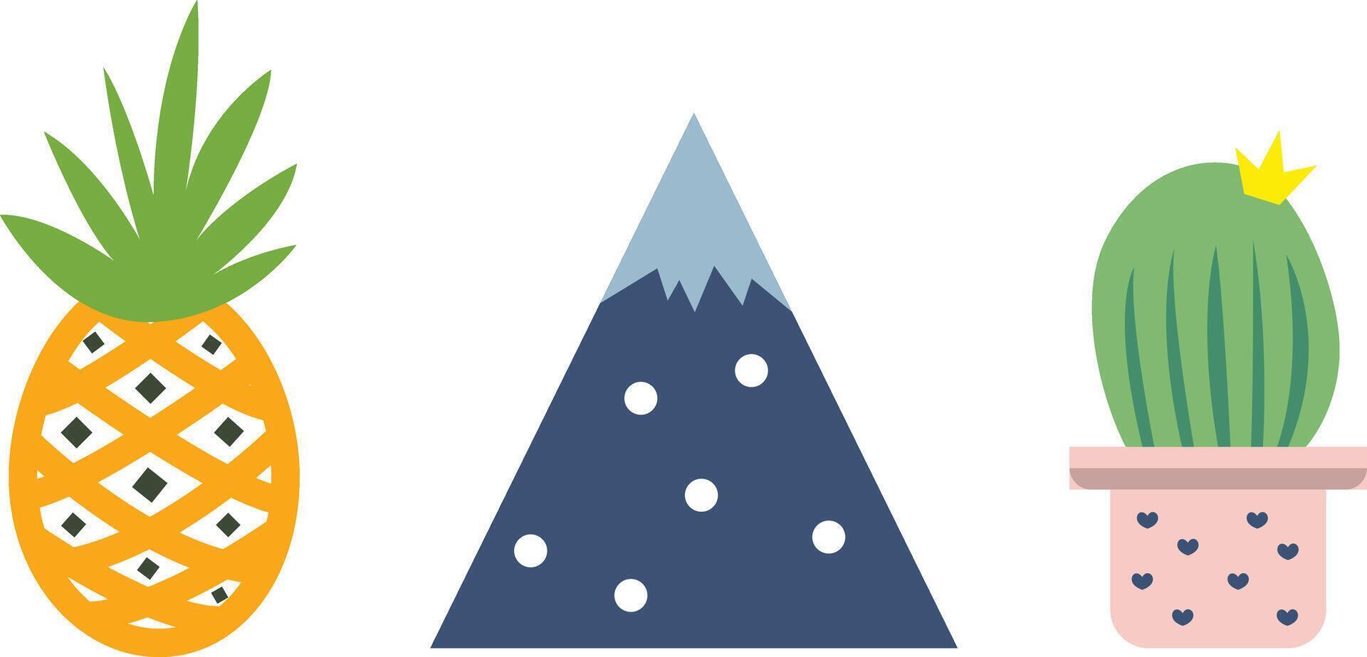 Foliage and leaves vector icons colored and outlined