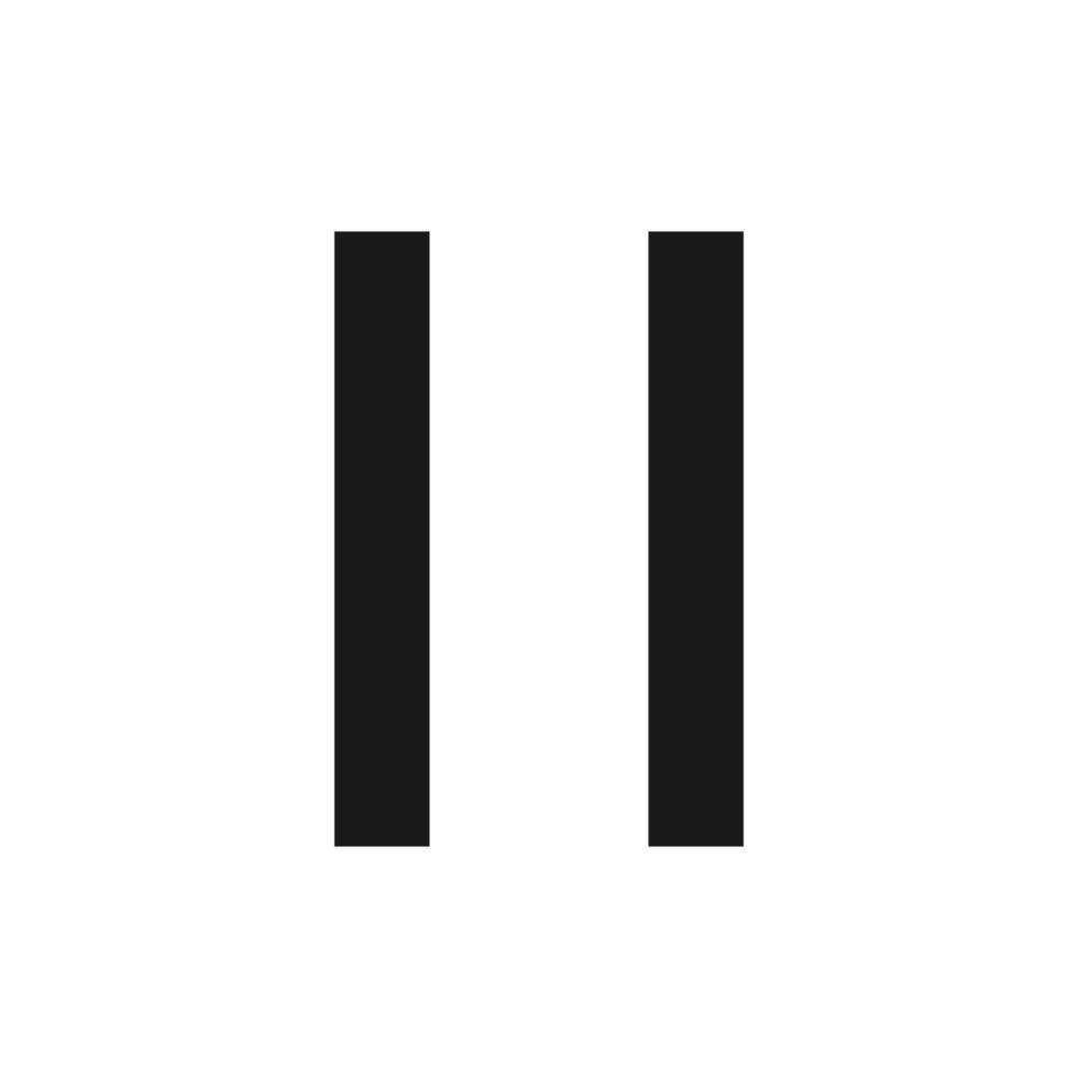 pause music icon vector