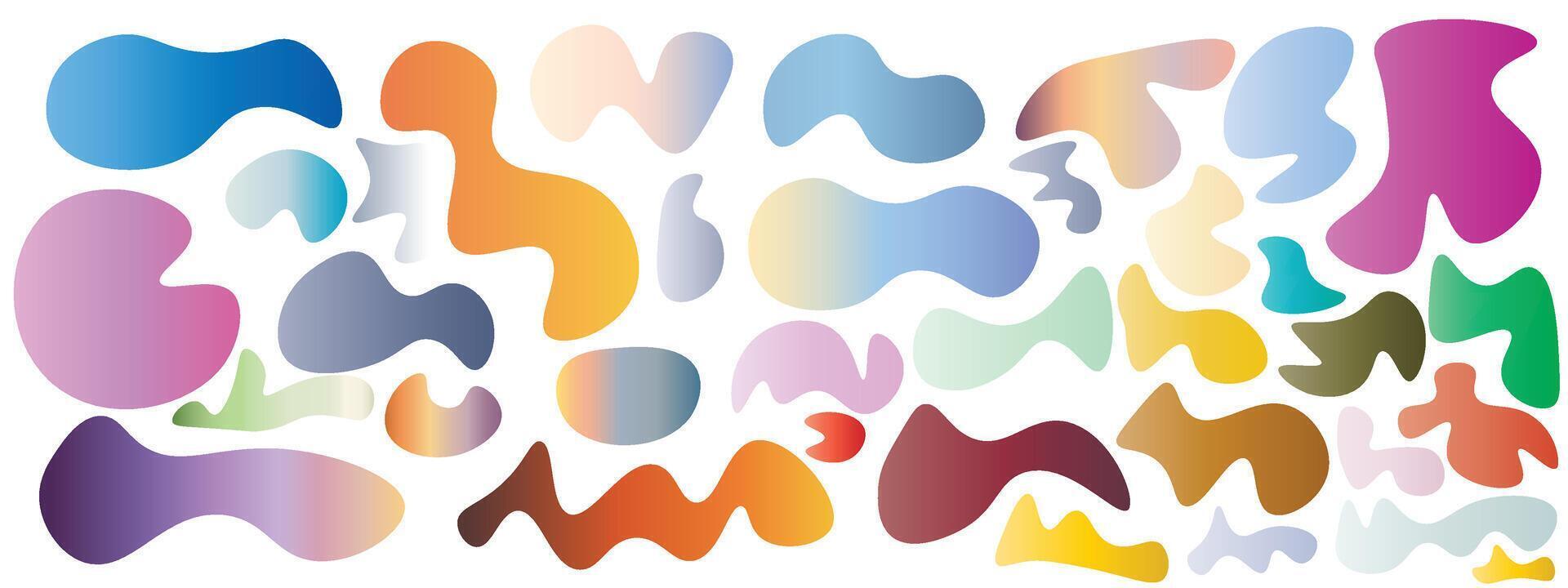 Set of modern abstract vector shapes. Vector Eps 10.