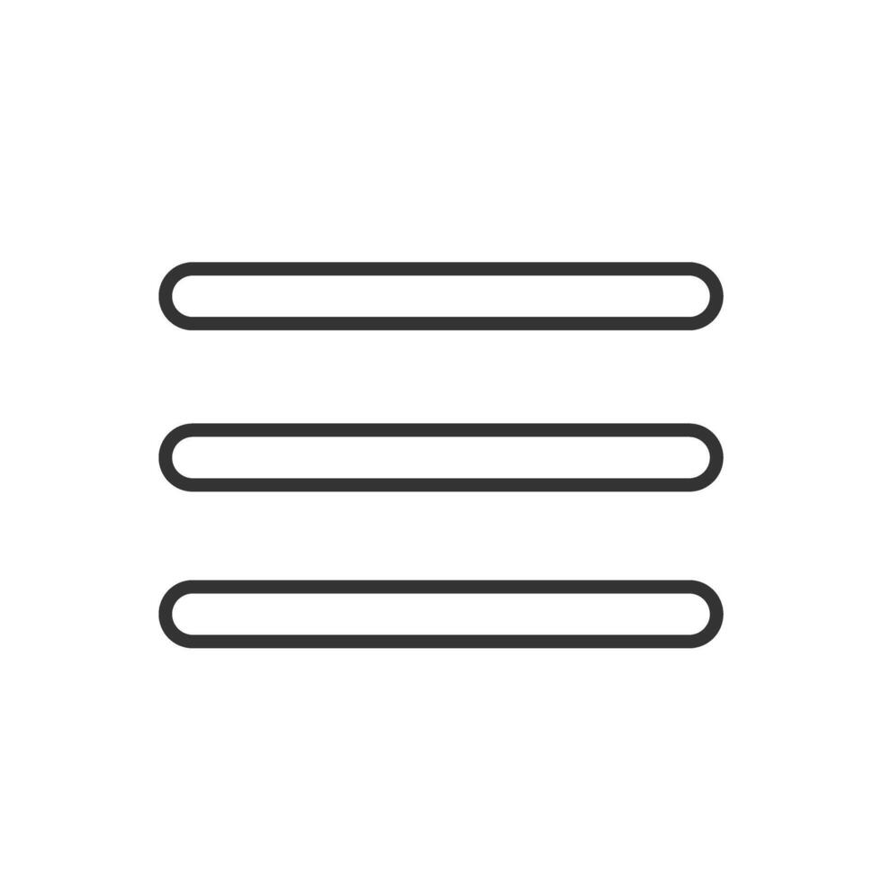 Website navigation hamburger menu icons set. Flat website menu icons with rounded and sharp edges. vector