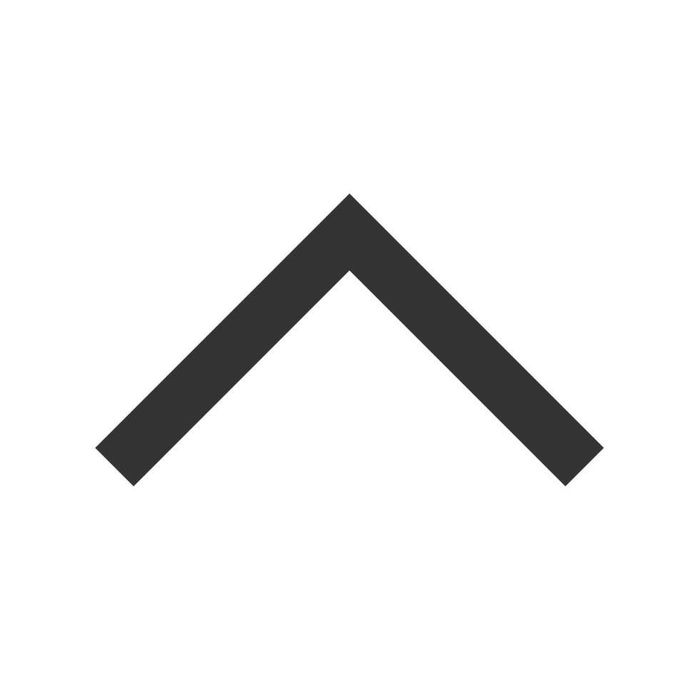 up curved arrow icon isolated on a white background vector