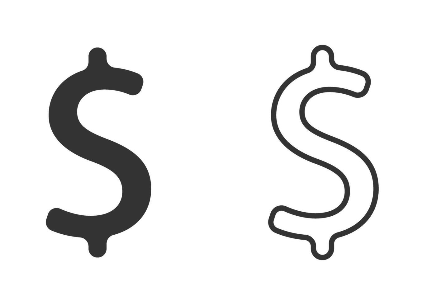 dinero dólar icono para tu web sitio diseño, logo, aplicación, ui dinero símbolo vector