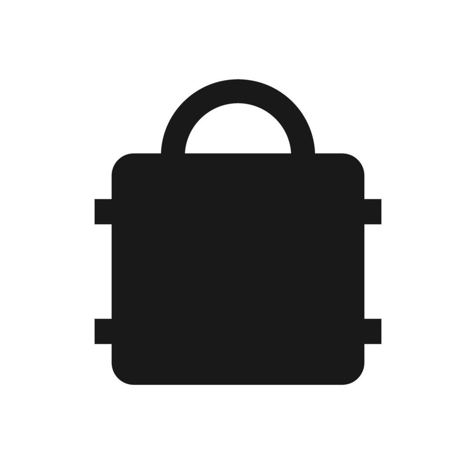 lock icon isolated on white background vector