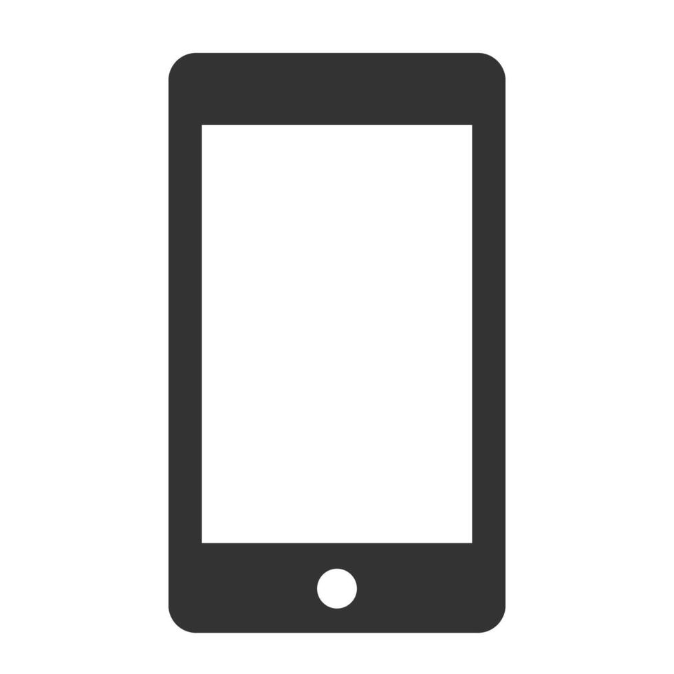 icono plano de teléfono inteligente vector