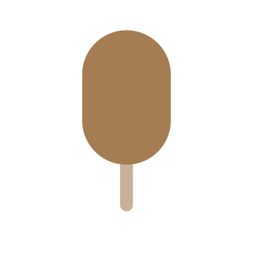 chocolate sweet ice cream, isolated. vector. vector
