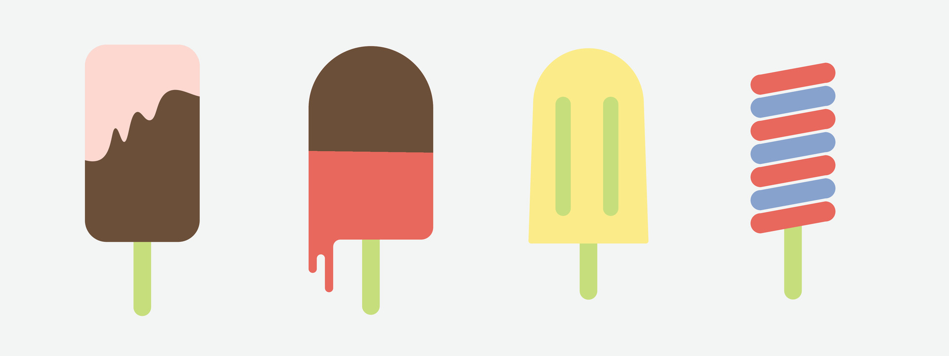 sweet ice cream set, isolated. 39663883 Vector Art at Vecteezy