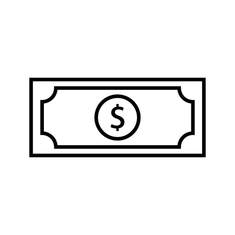 icon of money vector