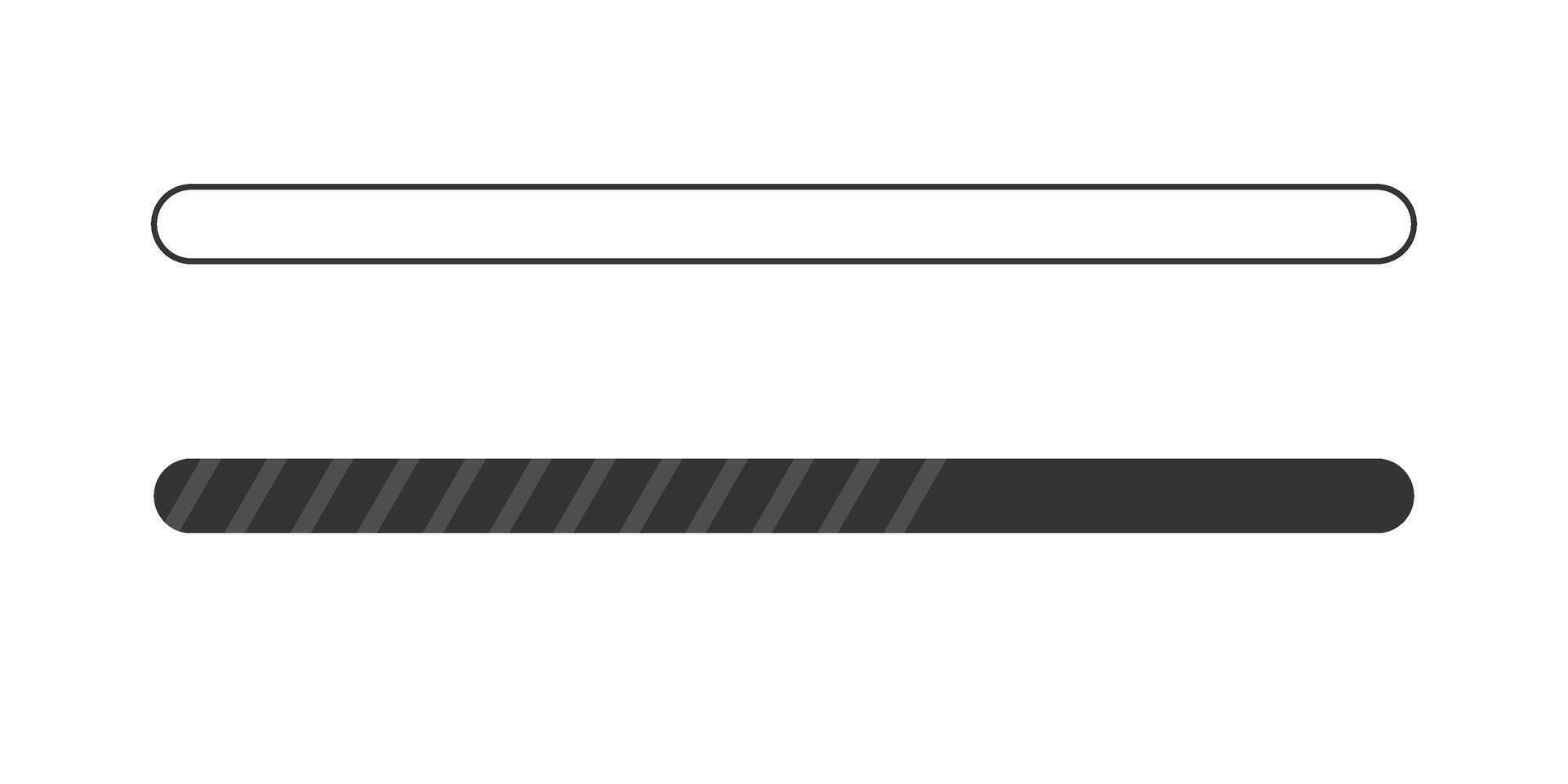 vector loading icons. loading bar progress icon. Download progress. Collection Loading status. Vector illustration.
