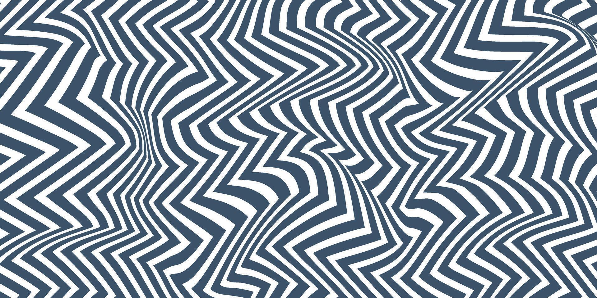 Abstract stripes optical art wave line background. Vector illustration