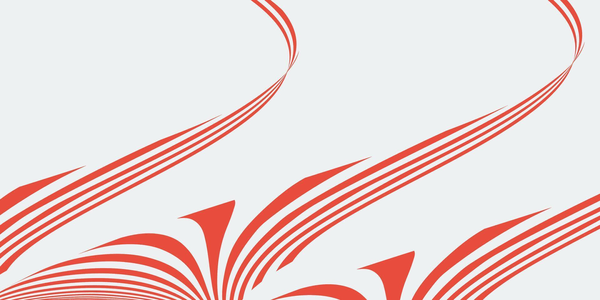 Abstract stripes red wave line background. Vector illustration
