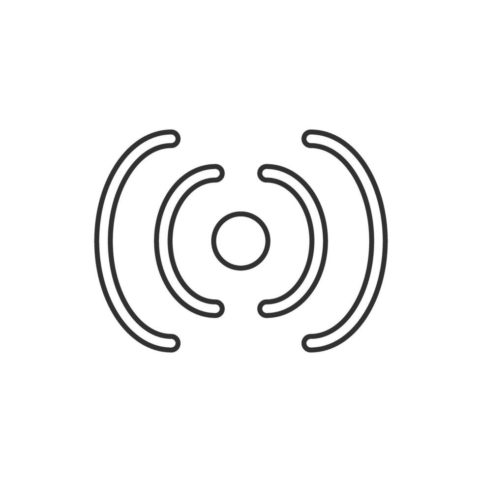 Network signal icon outline vector illustration design