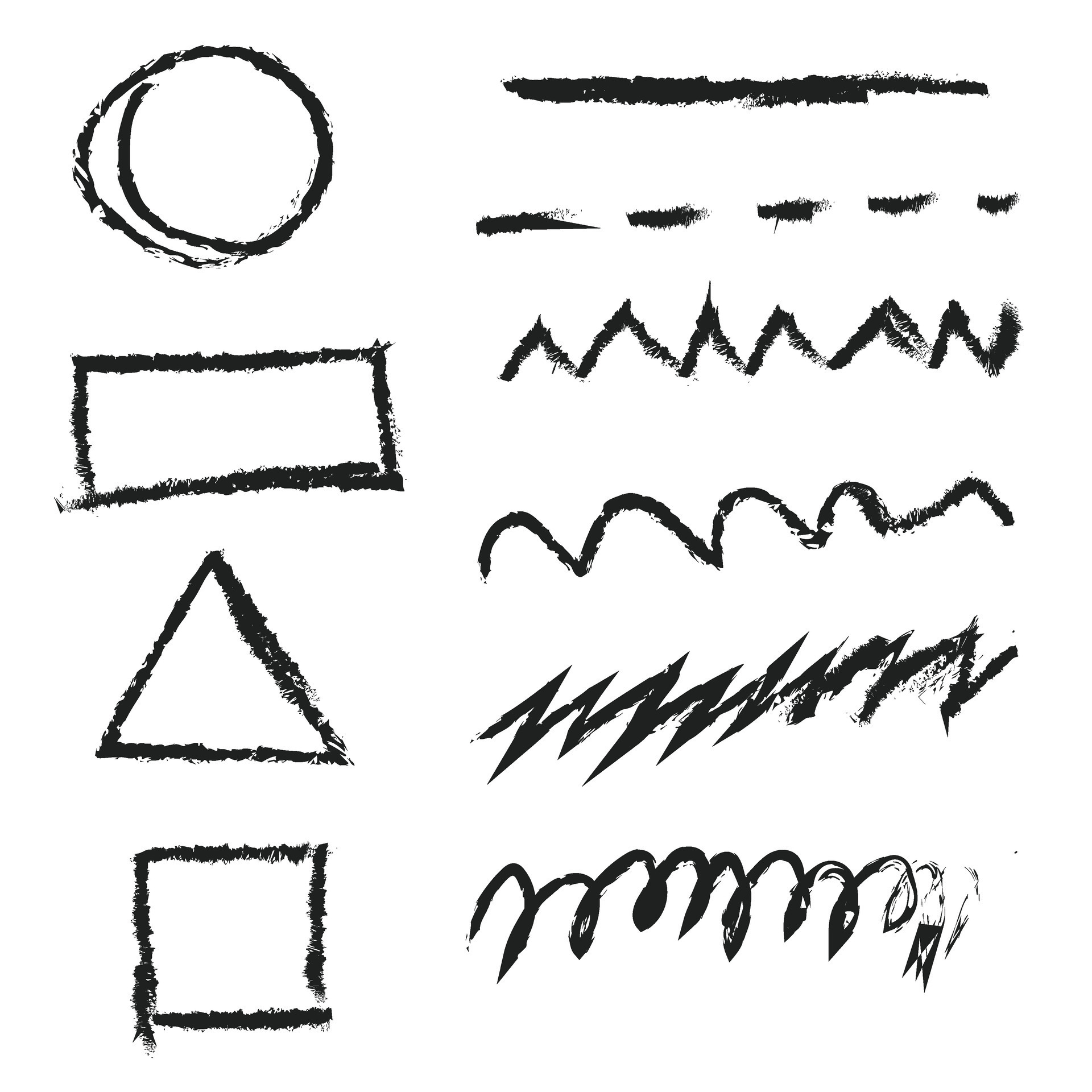 hand drawn line shape vector 39663987 Vector Art at Vecteezy