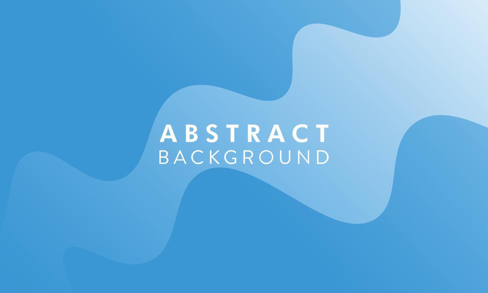 flat wave blue abstract background - Vector