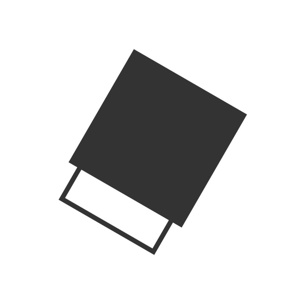 Vector eraser icon symbol design.