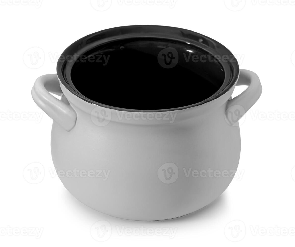 saucepan isolated on white background with clipping path photo