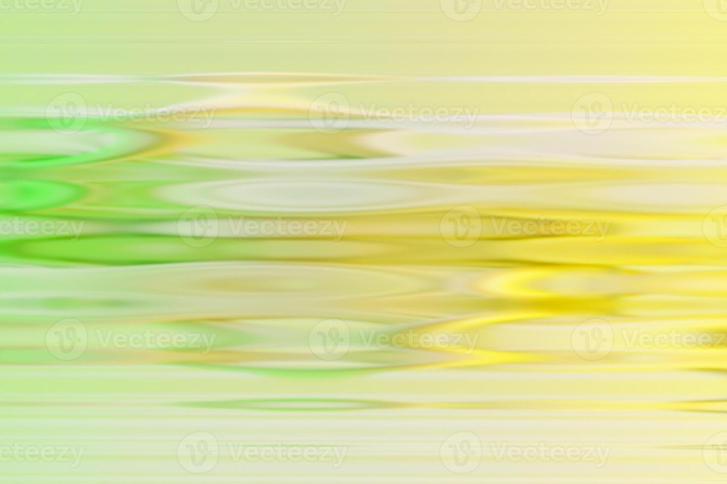 Blurry Yellow and Green Fluted Glass Background. 3D rendering photo