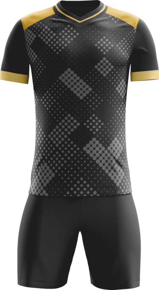 une football Jersey avec Jaune et noir rayures png