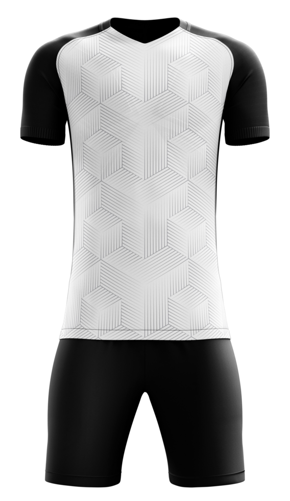 soccer uniform on transparent background  front view png