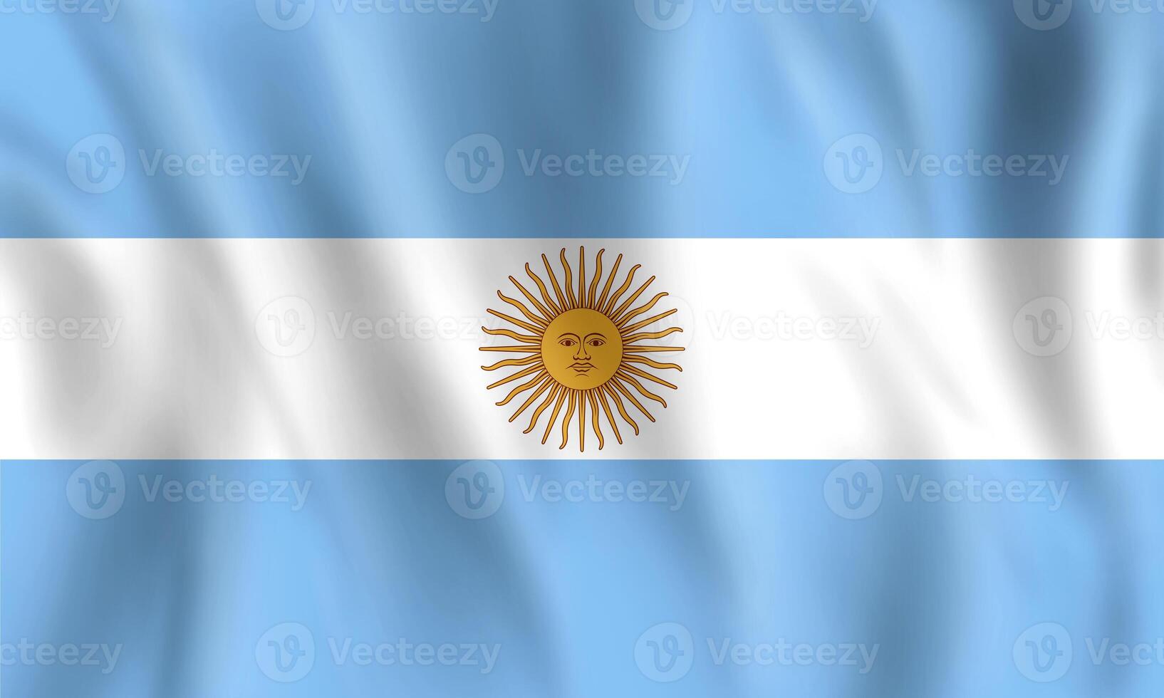 ilustración 3d estilo de argentina bandera. economía concepto. foto