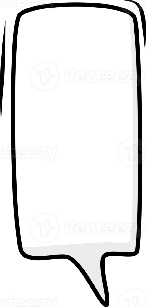 Black and white color speech bubble balloon, icon sticker memo keyword planner text box banner, flat png transparent element design