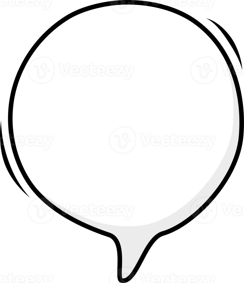 Black and white color speech bubble balloon, icon sticker memo keyword planner text box banner, flat png transparent element design