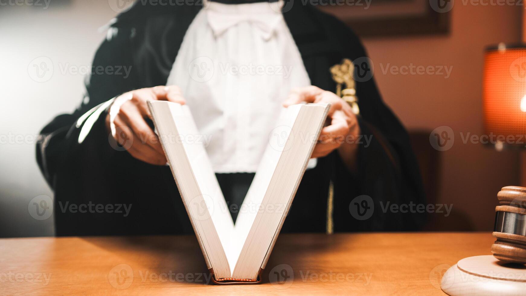 Lawyer Opens A big Book photo