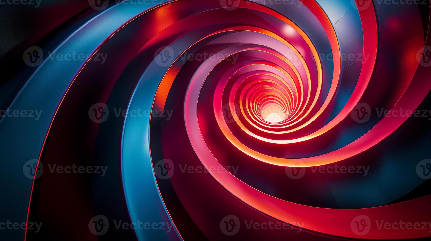 AI generated abstract spiral background spiral architecture photo