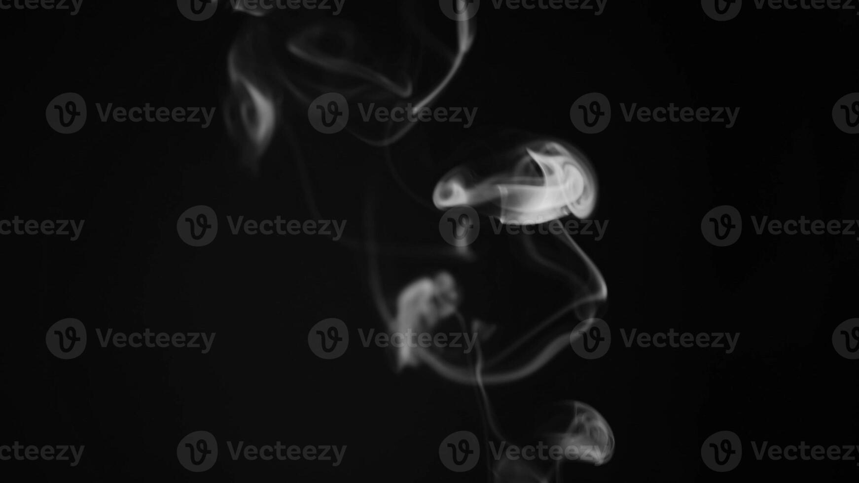 white smoke, vapor , fog cloud on black background for using in composition and overlay photo