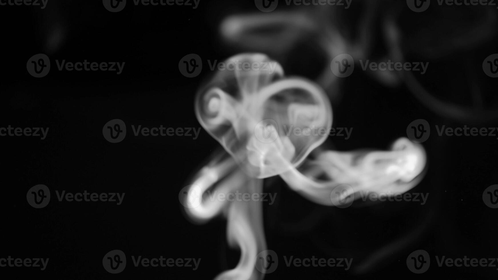 white smoke, vapor , fog cloud on black background for using in composition and overlay photo