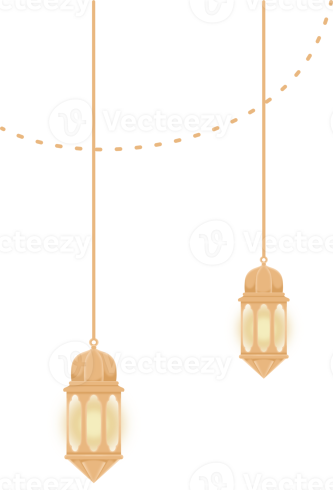 islamic lantern decoration garland png