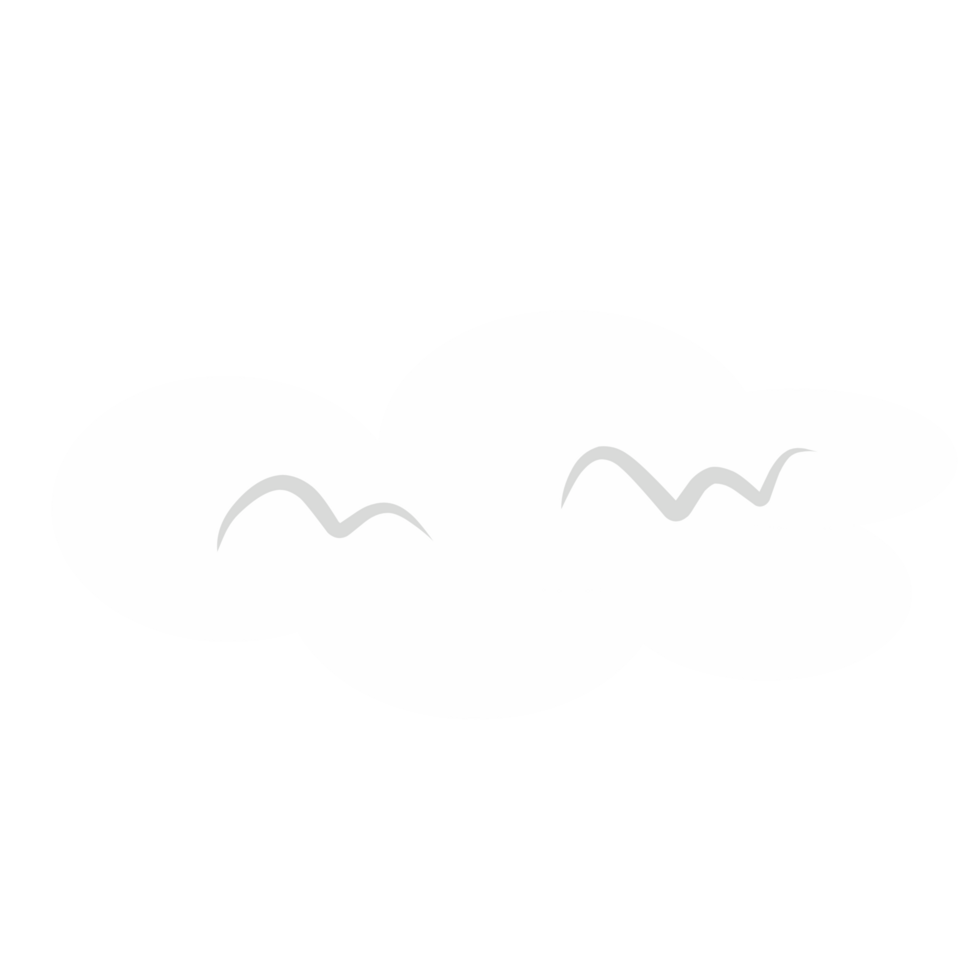 Cartoon cloud illustration png