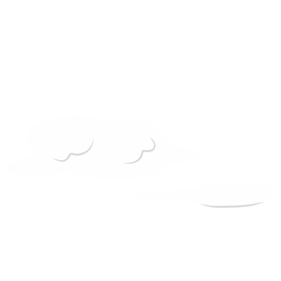 Cartoon cloud illustration png