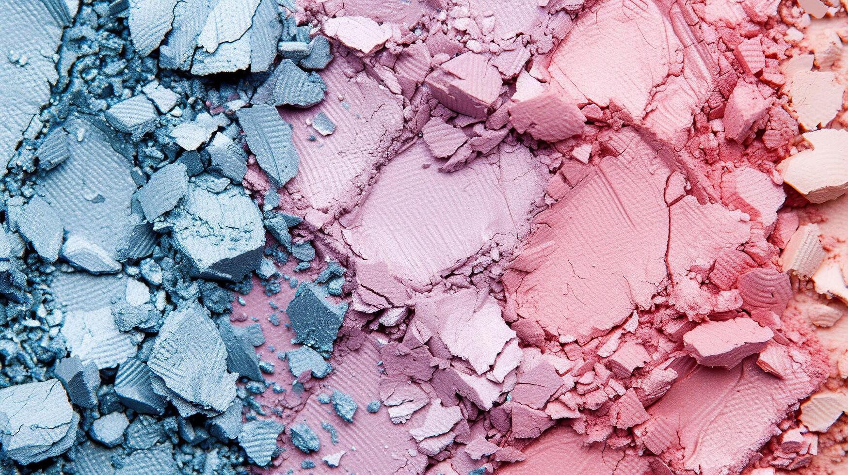 AI generated Eyeshadow palette close-up as a background. photo