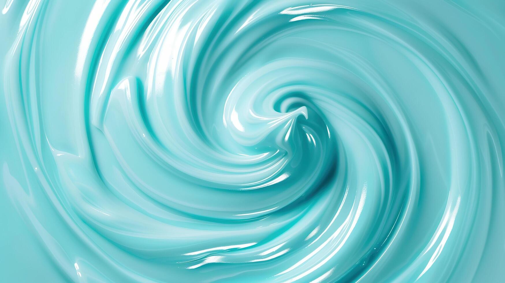 AI generated Close up of blue whipped cream swirl texture for background and design. photo
