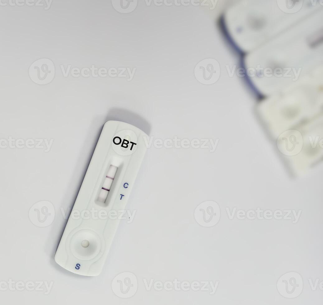 Rapid Test Cassette for FOB or Fecal Occult Blood test detects gastrointestinal problems such as colon cancer, ulcers, polyps, colitis, diverticulitis and fissures. photo