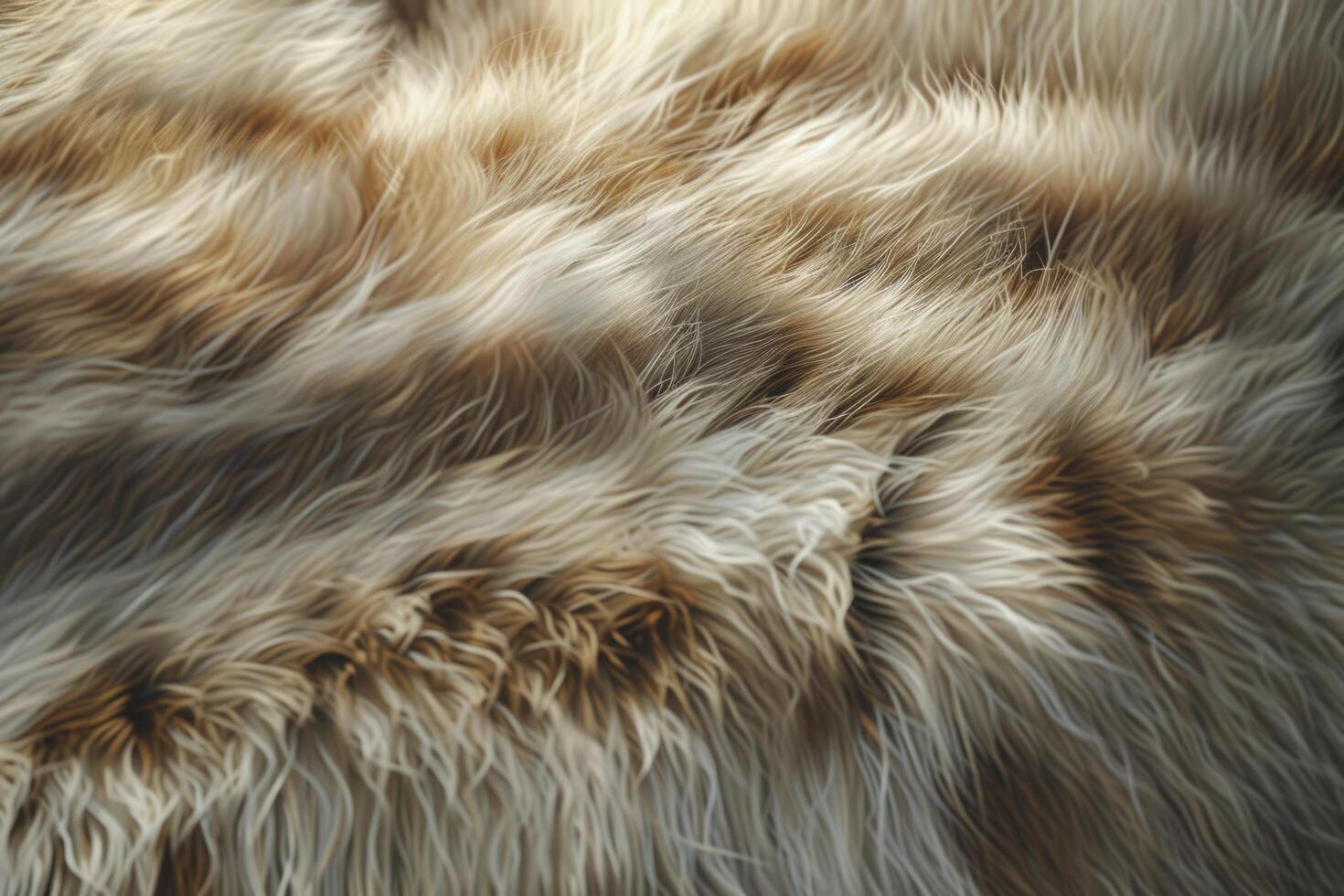 AI generated extreme macro shot of lion fur photo