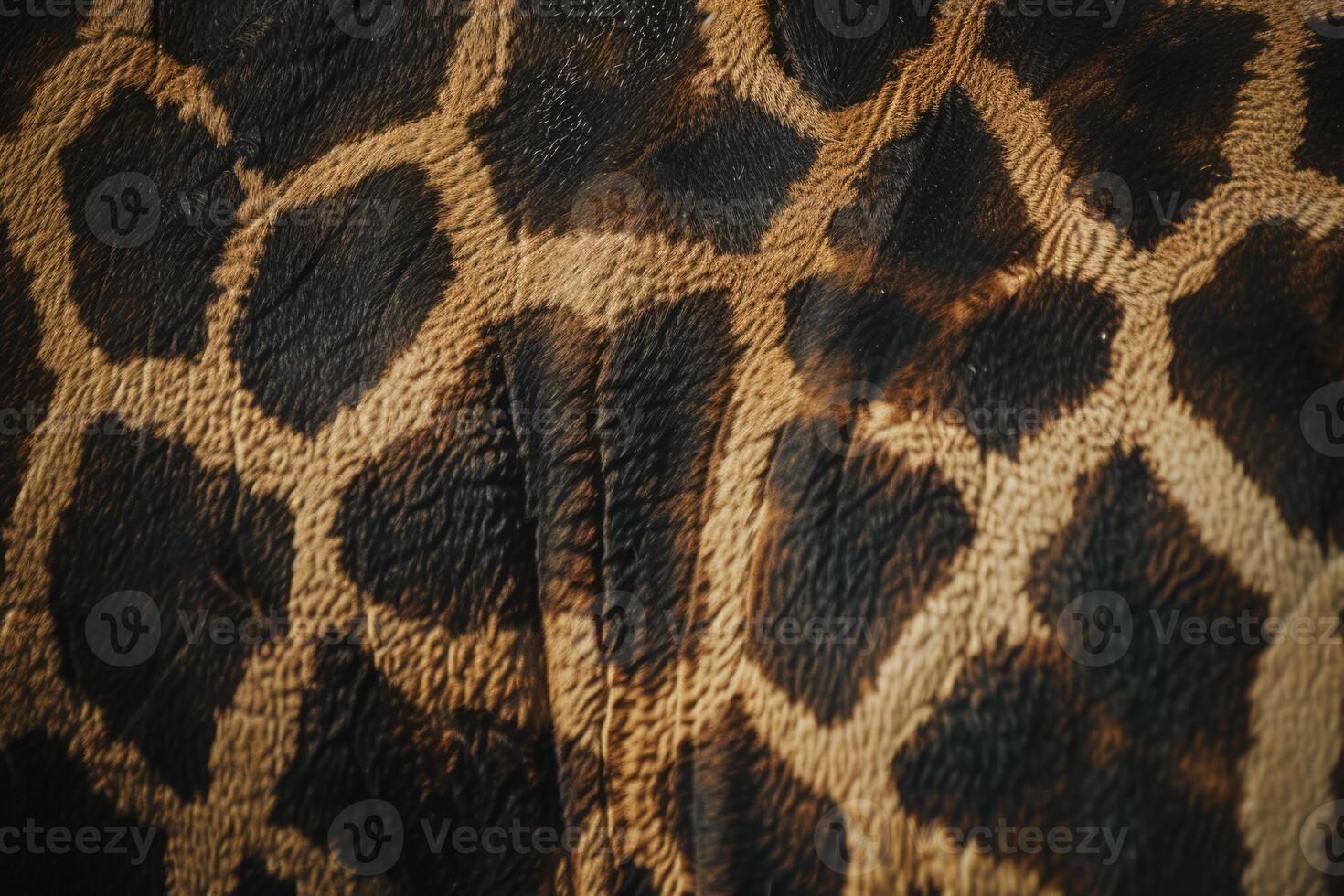 AI generated extreme macro shot of giraffe skin photo