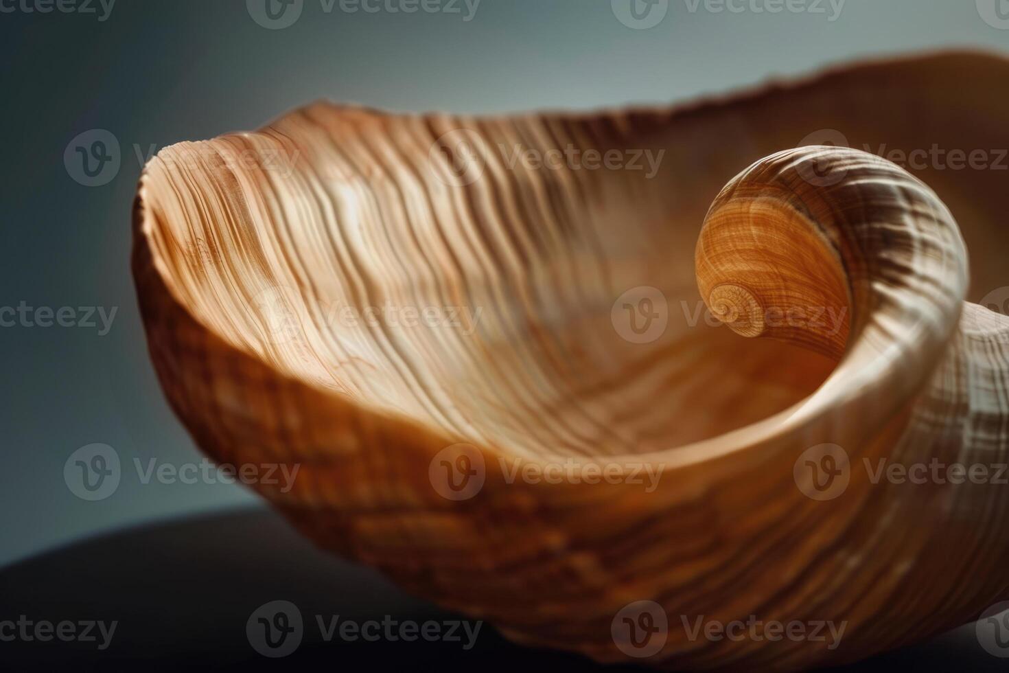 AI generated extreme macro shot of seashell photo