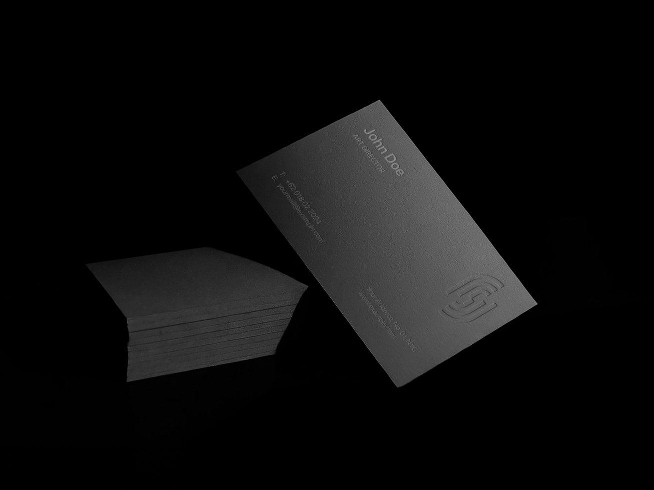 AI generated Editable Business Card Mockup psd
