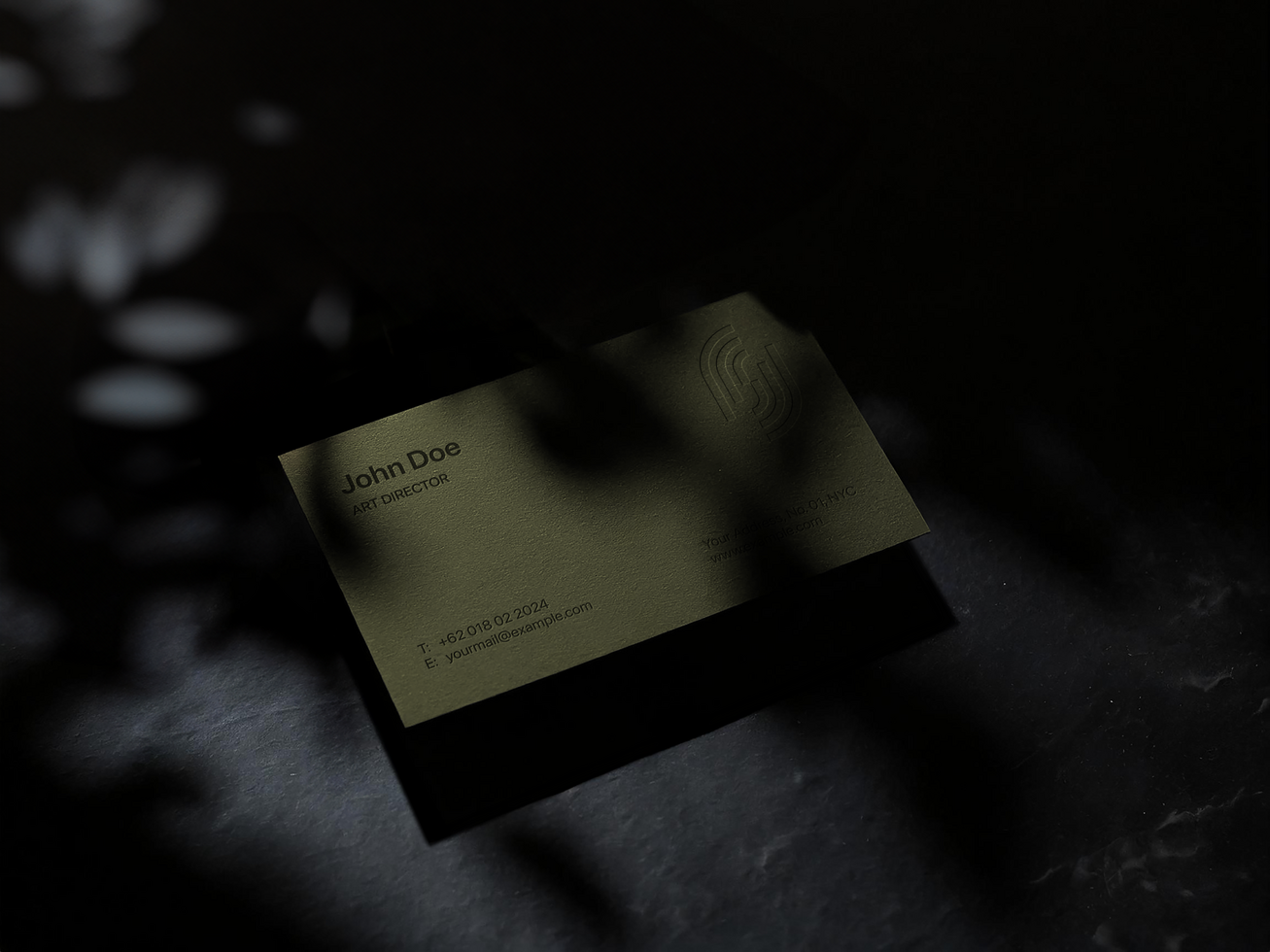 AI generated Editable Business Card Mockup psd