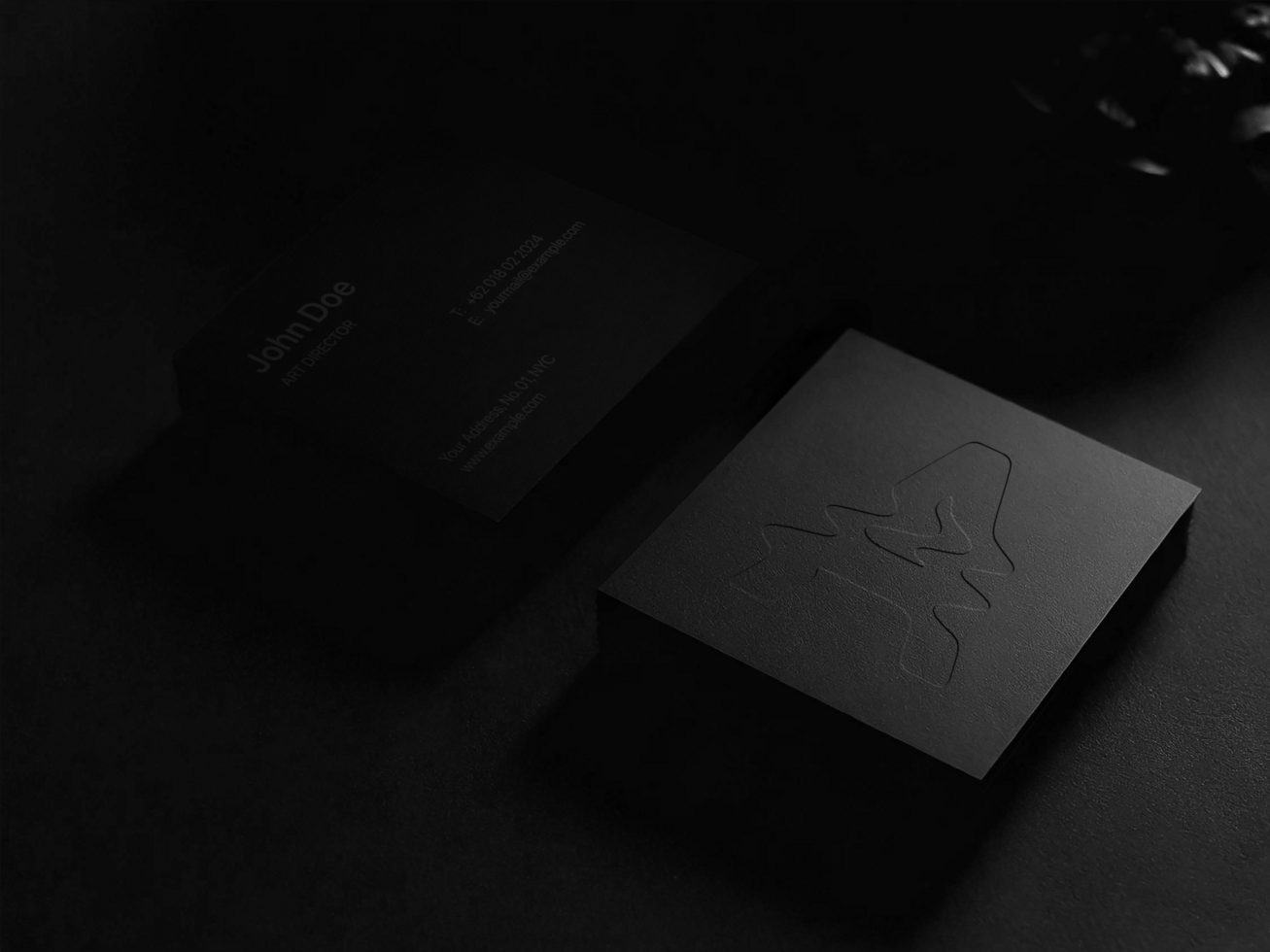 AI generated Editable Business Card Mockup psd