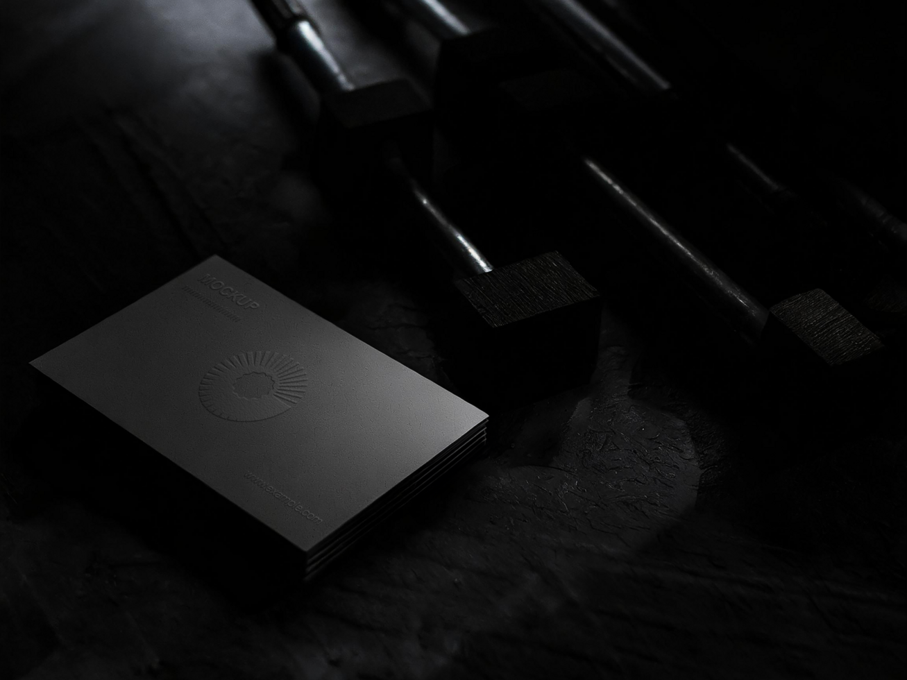 AI generated Editable Business Card Mockup psd