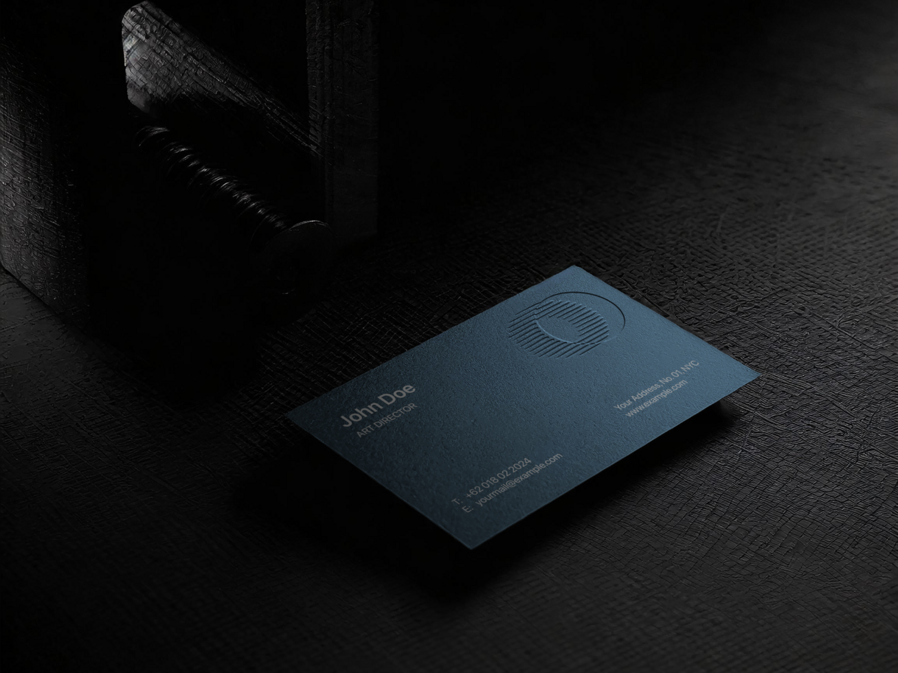 AI generated Editable Business Card Mockup psd