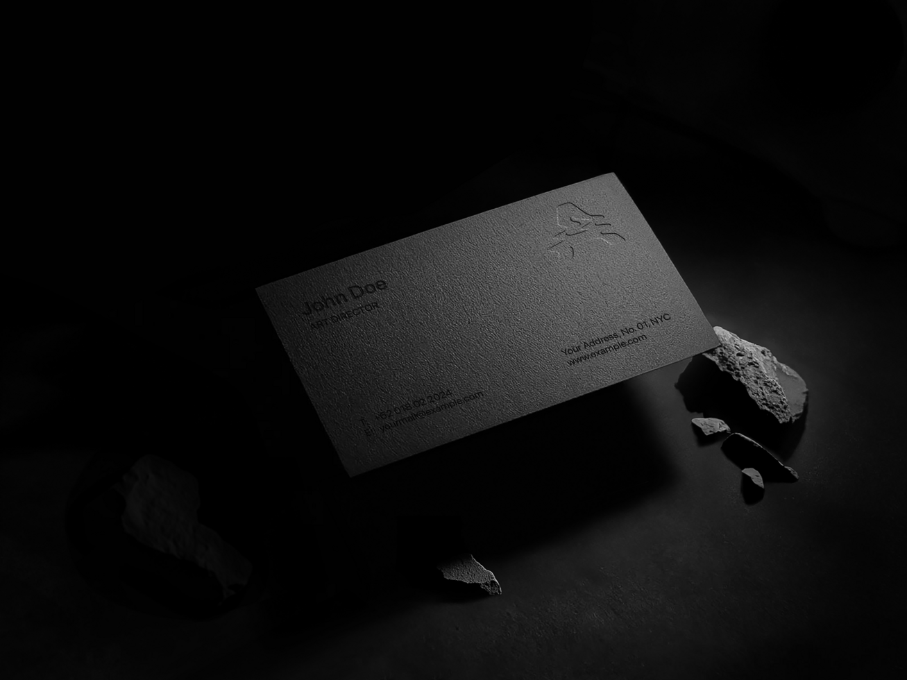 AI generated Editable Business Card Mockup psd