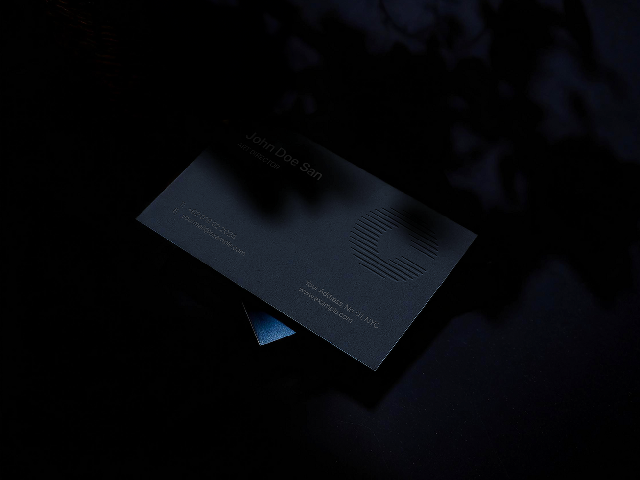 AI generated Editable Business Card Mockup psd