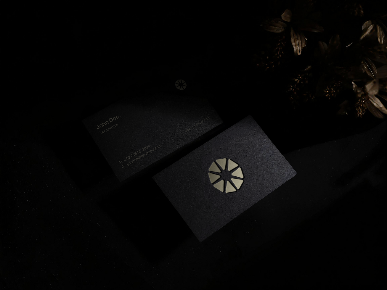 AI generated Editable Business Card Mockup psd