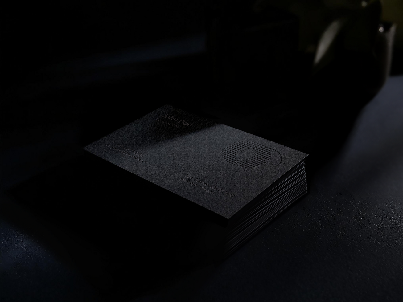 AI generated Editable Business Card Mockup psd