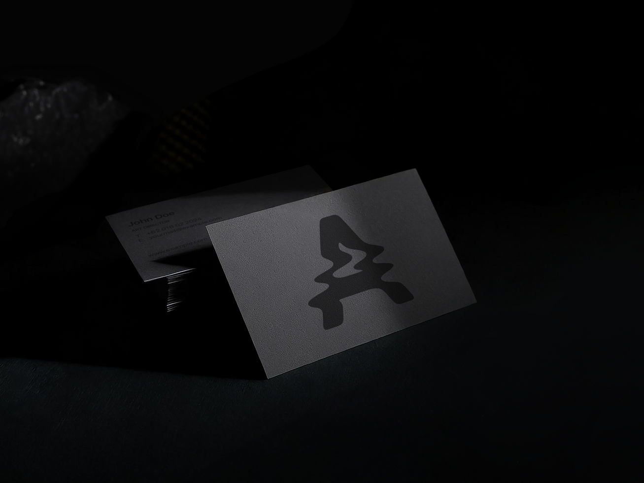 AI generated Editable Business Card Mockup psd