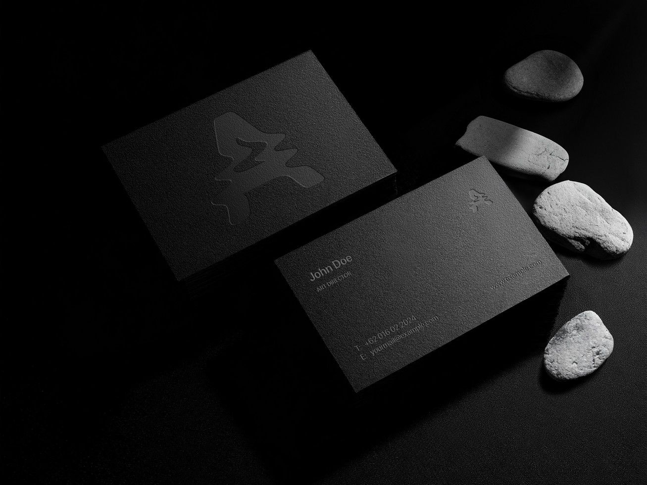 AI generated Editable Business Card Mockup psd