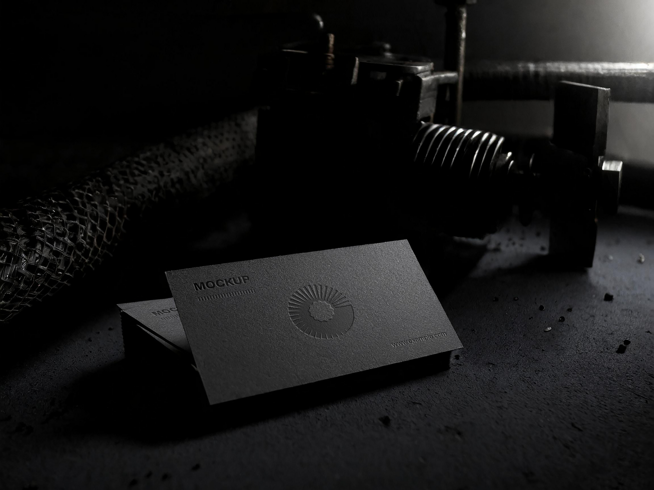 AI generated Editable Business Card Mockup psd